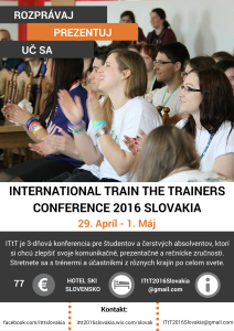 Konferencia ITtT 2016 - plagát