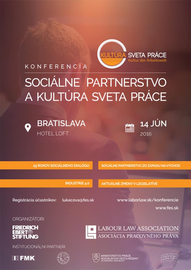 Konferencia sociálne partnerstvo a kultúra sveta práce